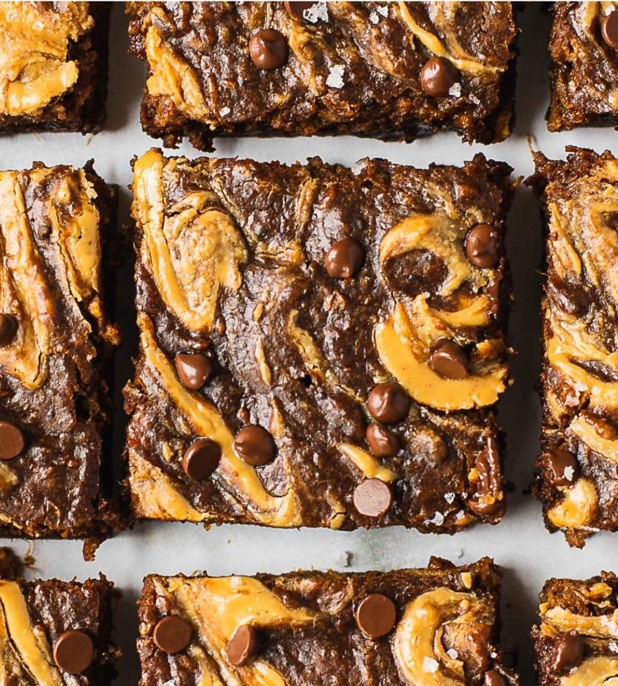 Paleo and gluten free sweet potato brownie